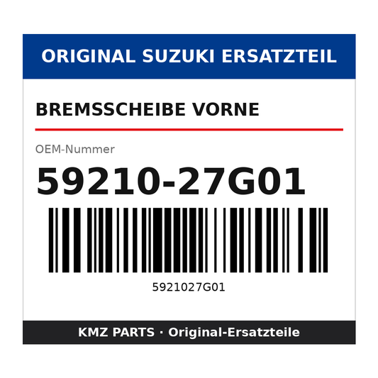 Suzuki Bremsscheibe vorne 59210-27G01