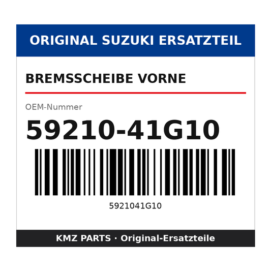 Suzuki Bremsscheibe vorne 59210-41G10