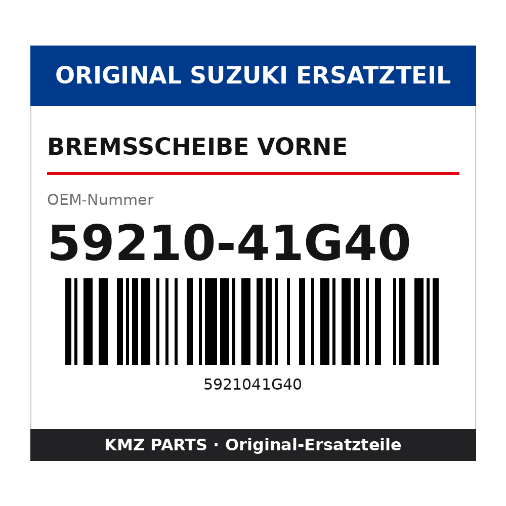 Suzuki Bremsscheibe vorne 59210-41G40