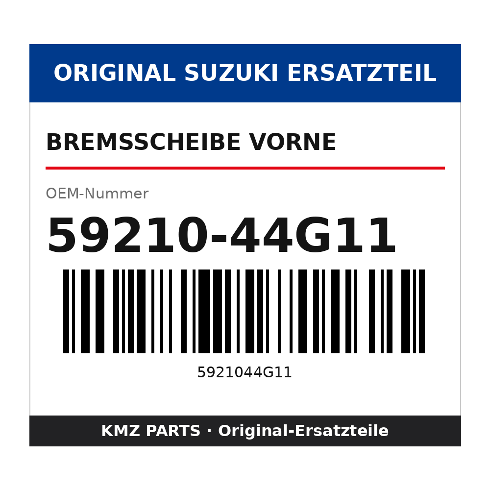 Suzuki Bremsscheibe vorne 59210-44G11