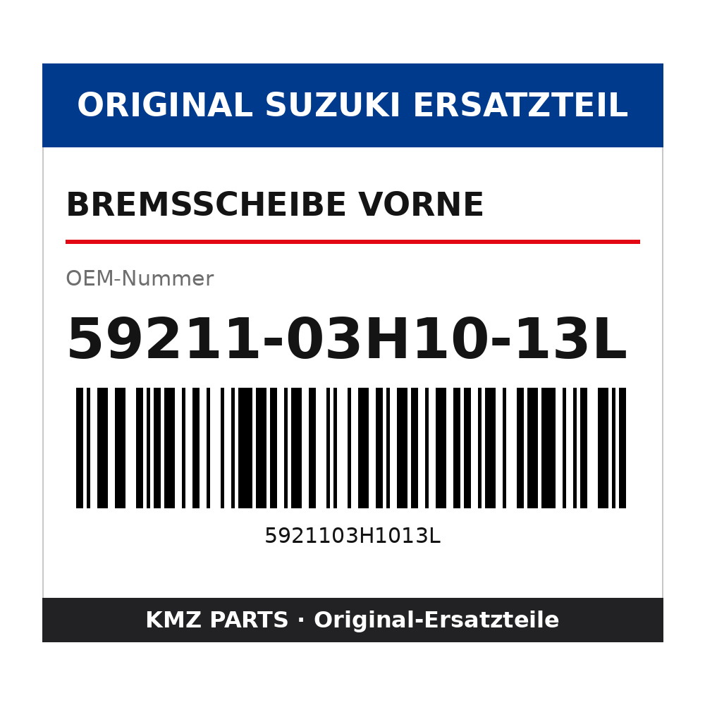 Suzuki Bremsscheibe vorne 59211-03H10-13L