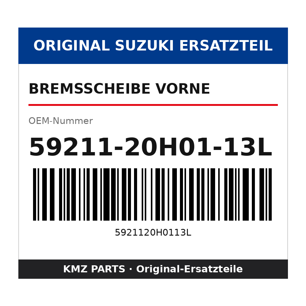 Suzuki Bremsscheibe vorne 59211-20H01-13L
