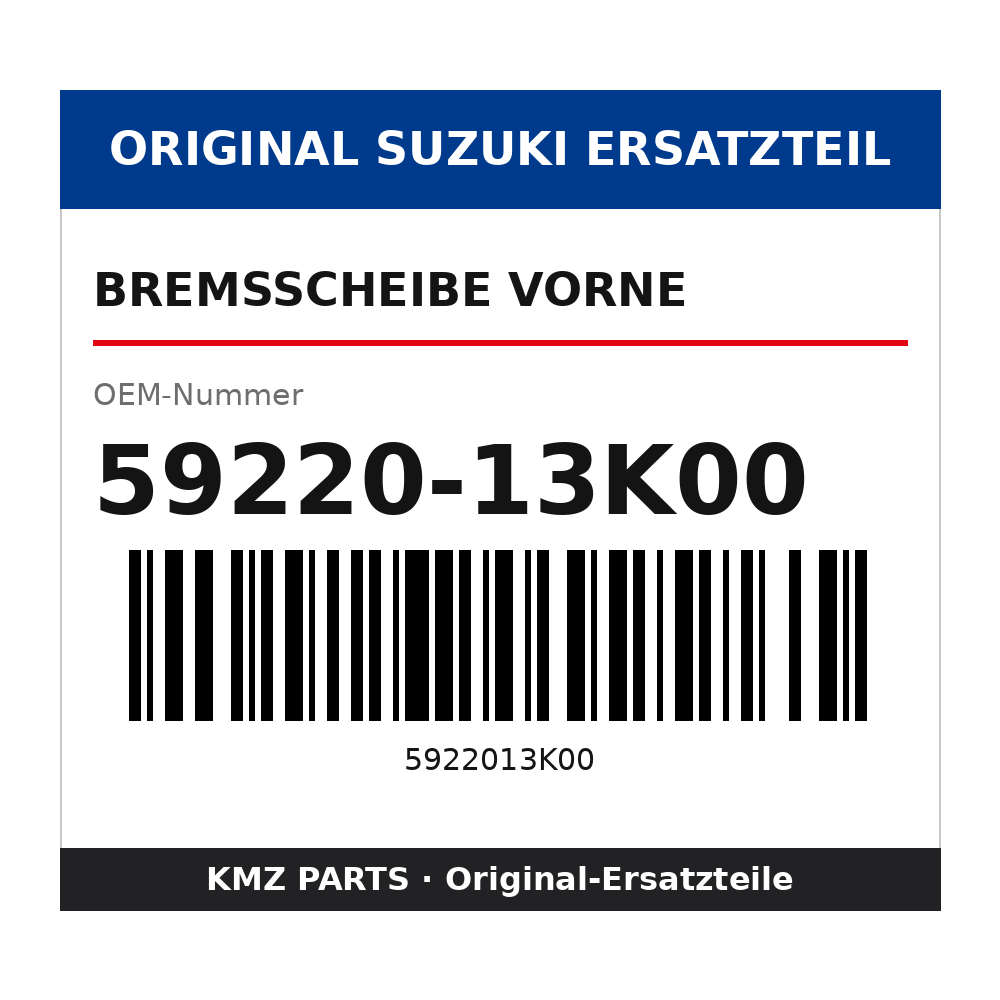 Suzuki Bremsscheibe vorne 59220-13K00