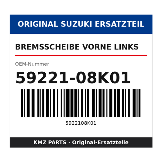 Suzuki Bremsscheibe vorne links 59221-08K01