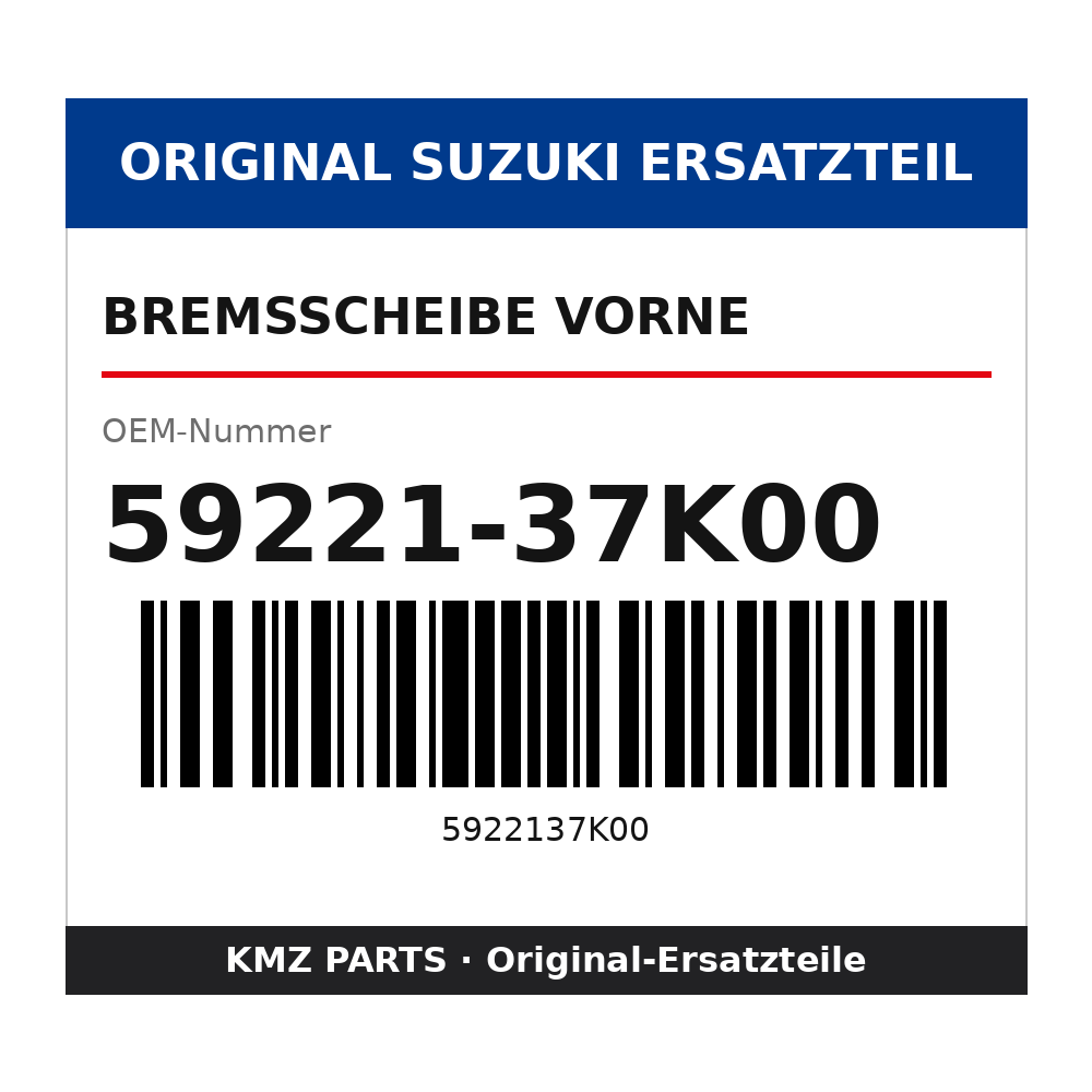 Suzuki Bremsscheibe vorne 59221-37K00