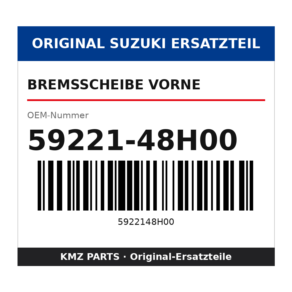 Suzuki Bremsscheibe vorne 59221-48H00
