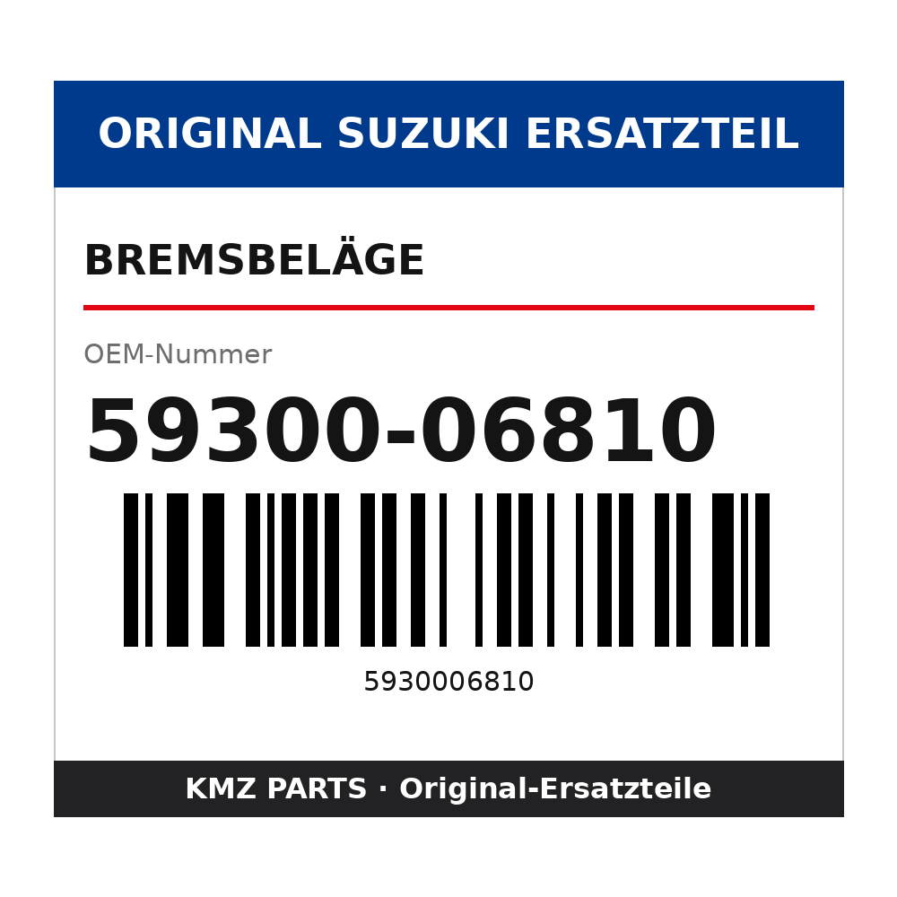 Suzuki Bremsbeläge 59300-06810