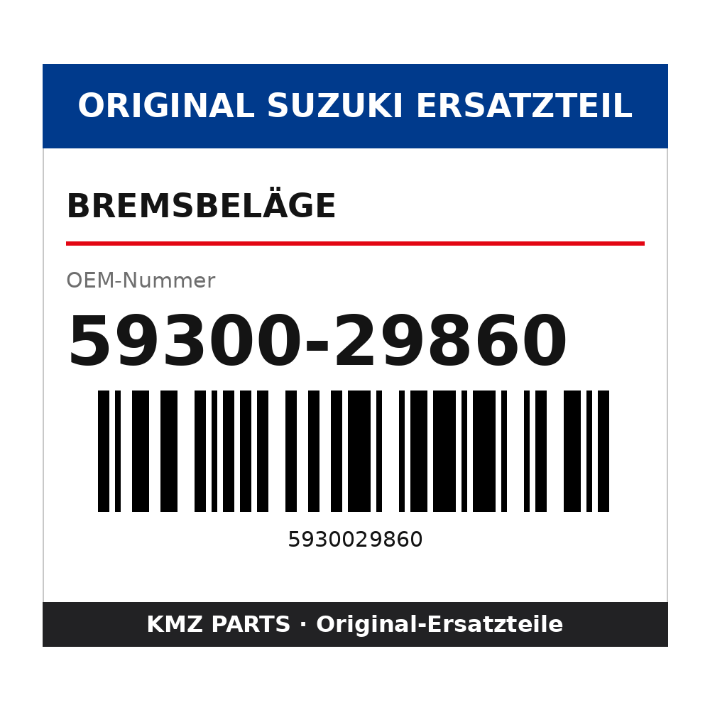 Suzuki Bremsbeläge 59300-29860