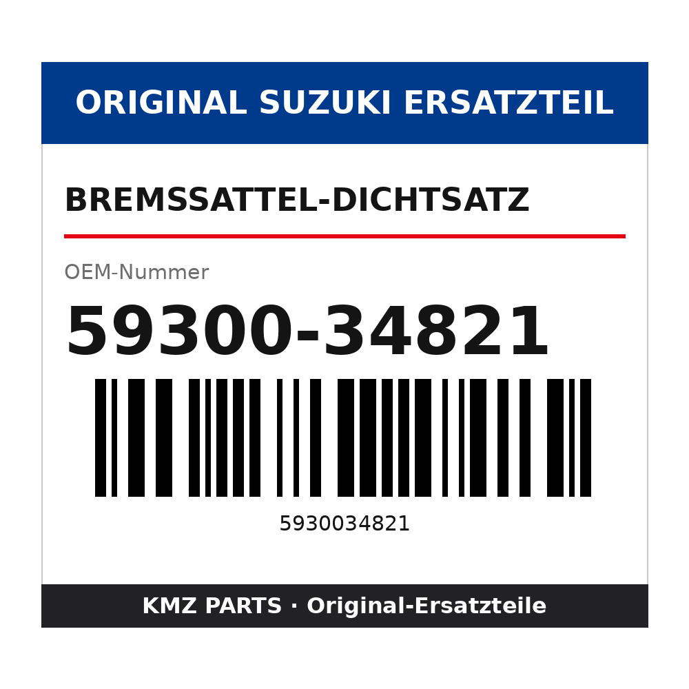 Suzuki Bremssattel-Dichtsatz 59300-34821