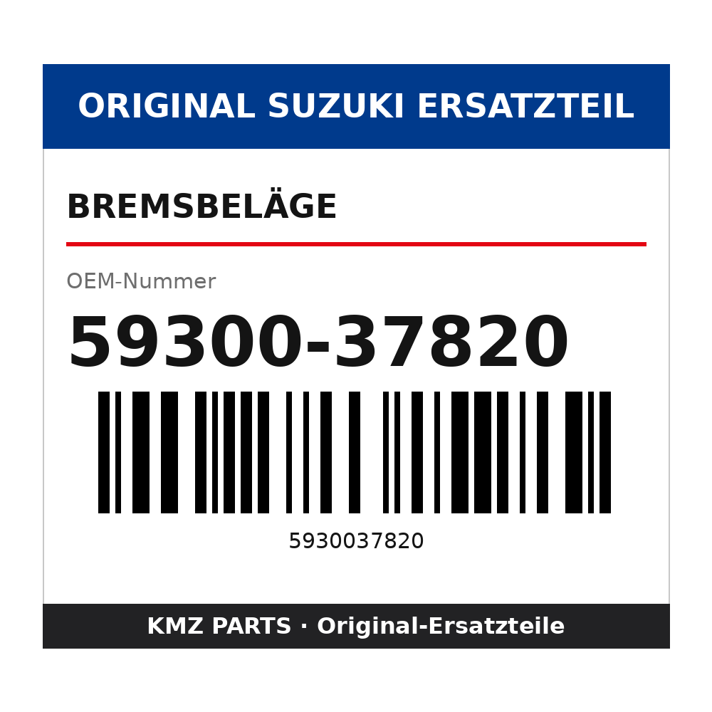 Suzuki Bremsbeläge 59300-37820