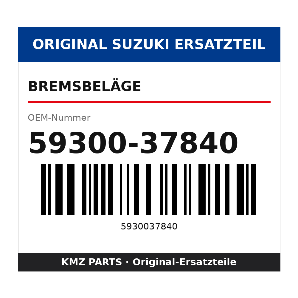 Suzuki Bremsbeläge 59300-37840