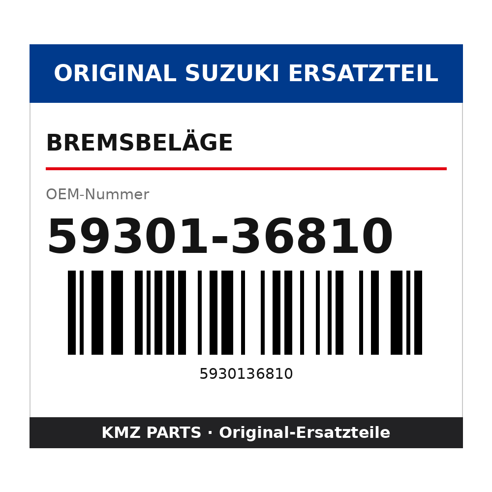 Suzuki Bremsbeläge 59301-36810