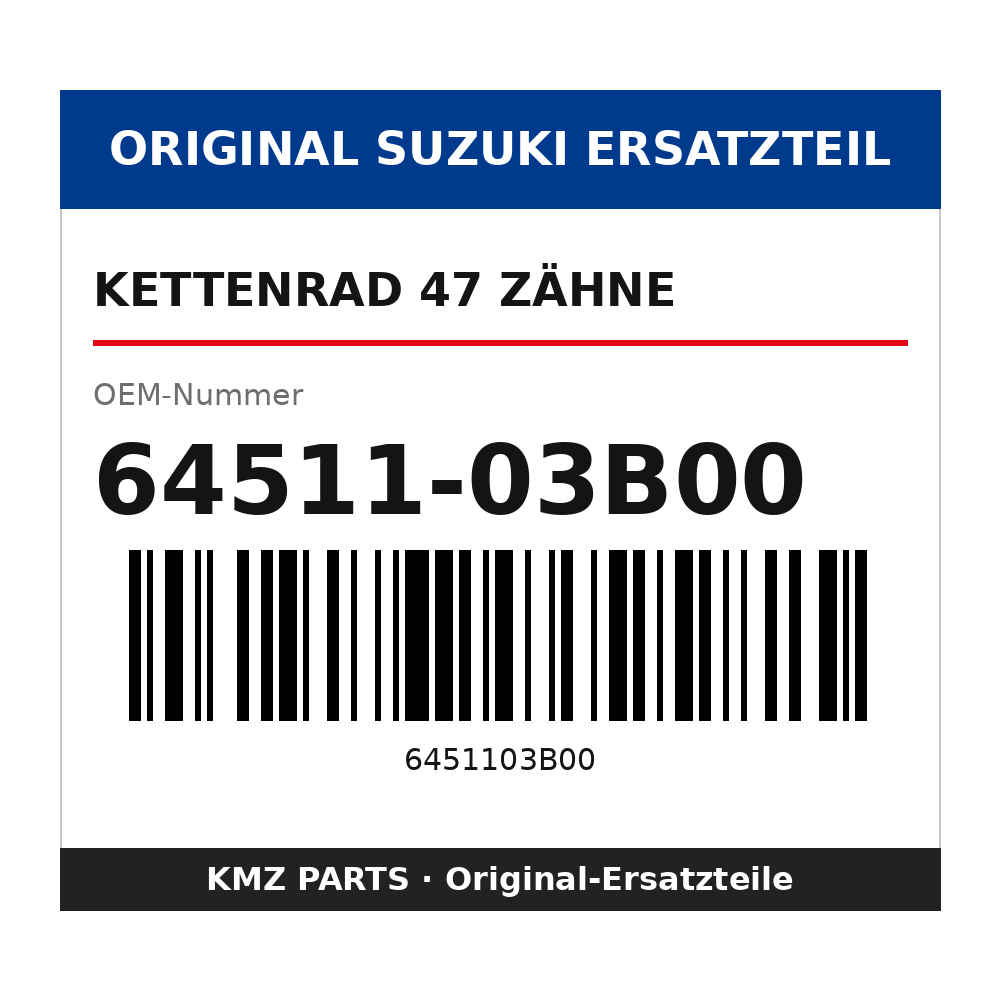 Suzuki Kettenrad 47 Zähne 64511-03B00