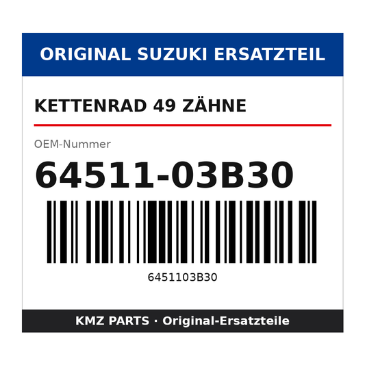 Suzuki Kettenrad 49 Zähne 64511-03B30