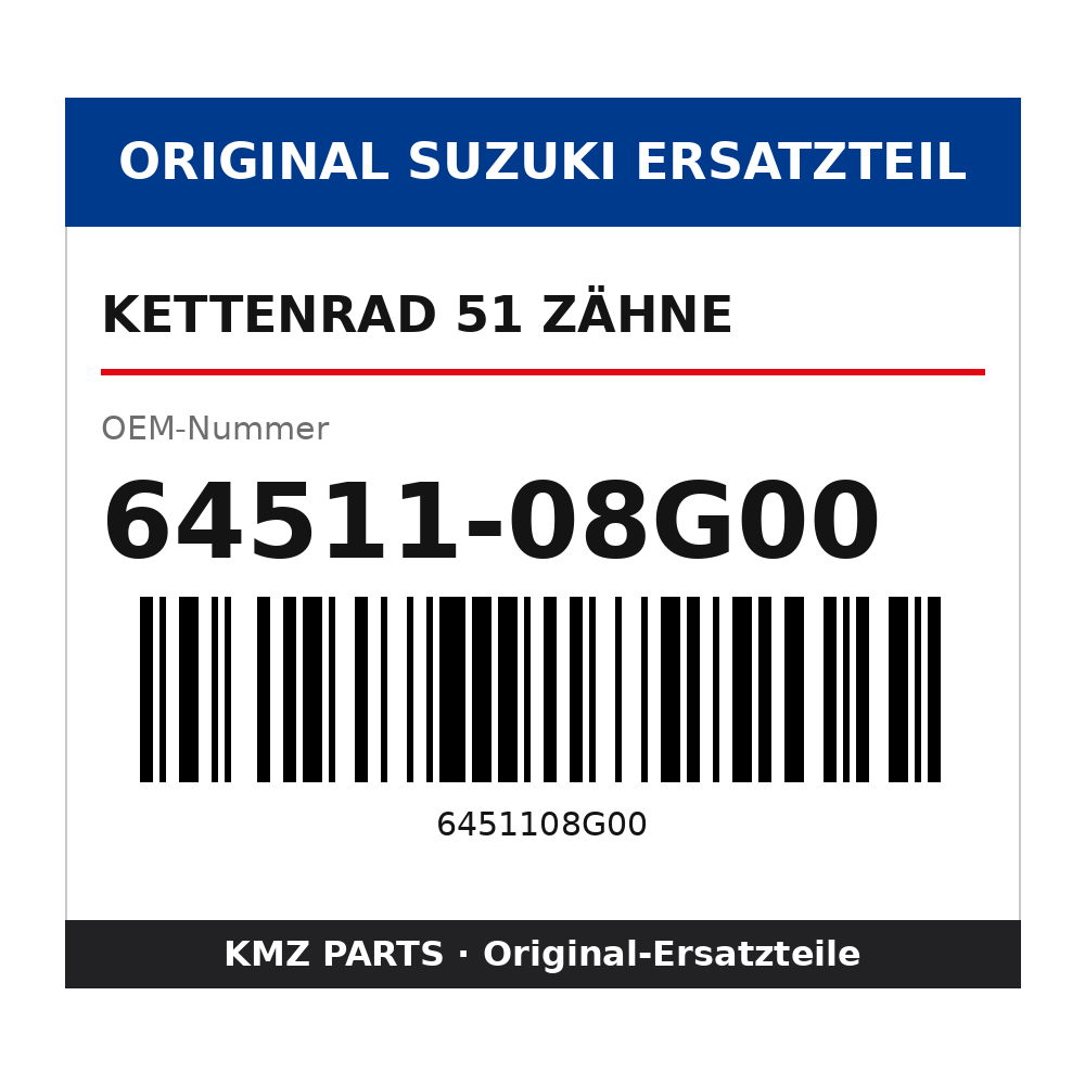 Suzuki Kettenrad 51 Zähne 64511-08G00