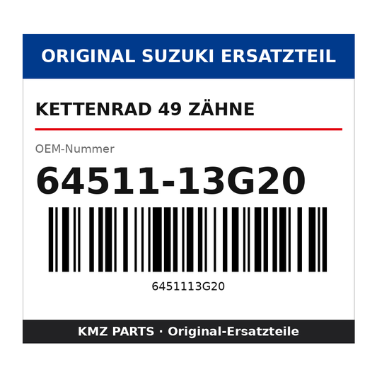 Suzuki Kettenrad 49 Zähne 64511-13G20
