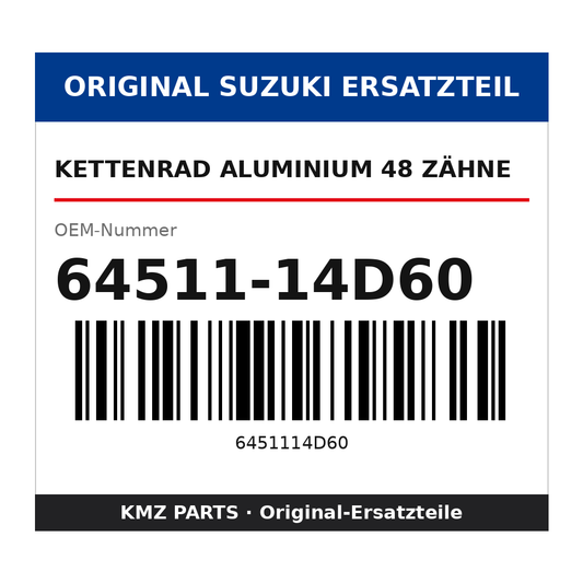 Suzuki Kettenrad Aluminium 48 Zähne 64511-14D60