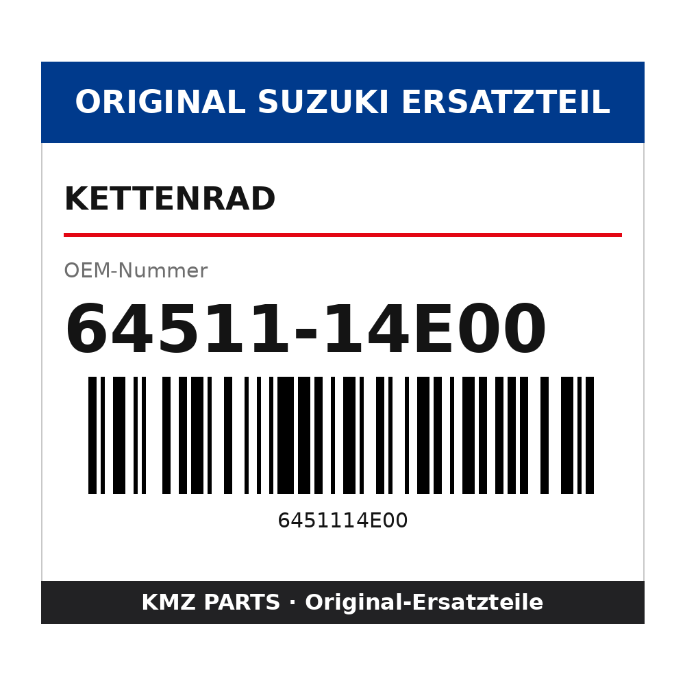 Suzuki Kettenrad 64511-14E00