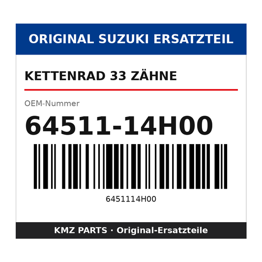 Suzuki Kettenrad 33 Zähne 64511-14H00