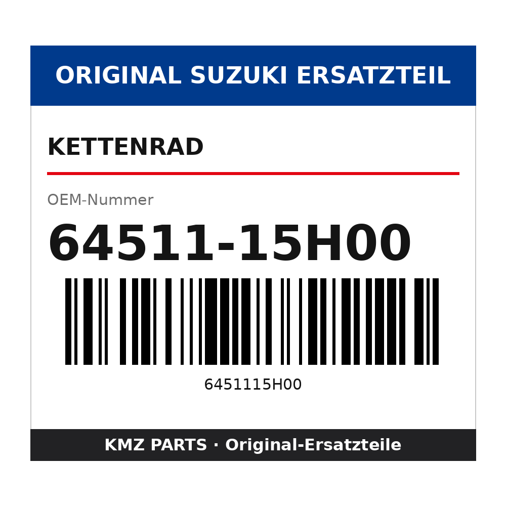 Suzuki Kettenrad 64511-15H00