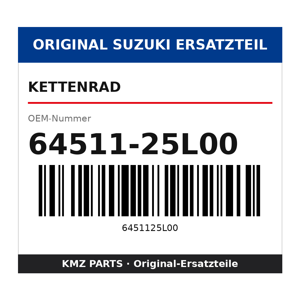 Suzuki Kettenrad 64511-25L00