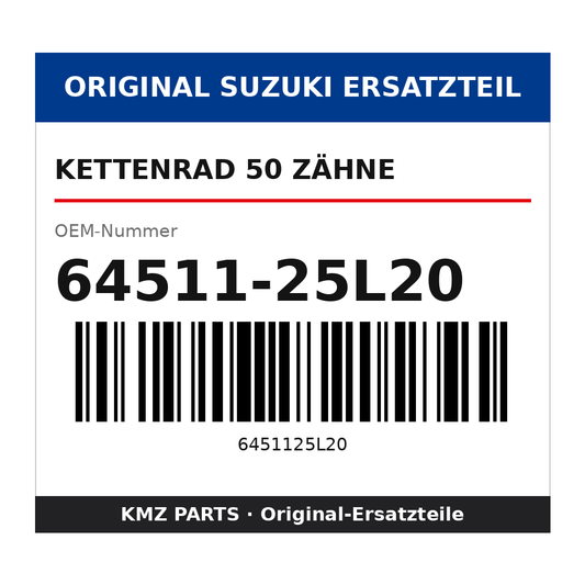 Suzuki Kettenrad 50 Zähne 64511-25L20
