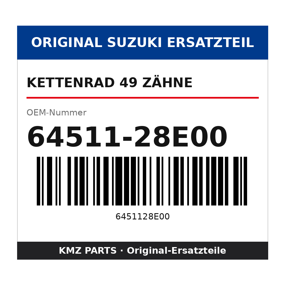 Suzuki Kettenrad 49 Zähne 64511-28E00