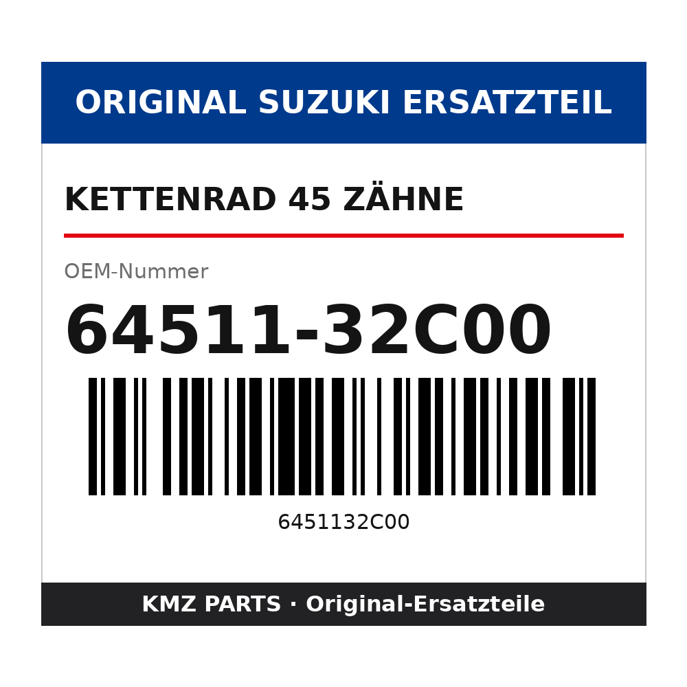 Suzuki Kettenrad 45 Zähne 64511-32C00