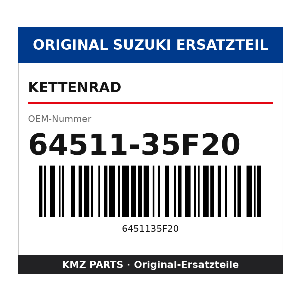 Suzuki Kettenrad 64511-35F20