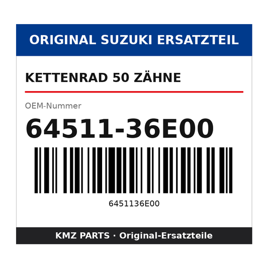 Suzuki Kettenrad 50 Zähne 64511-36E00