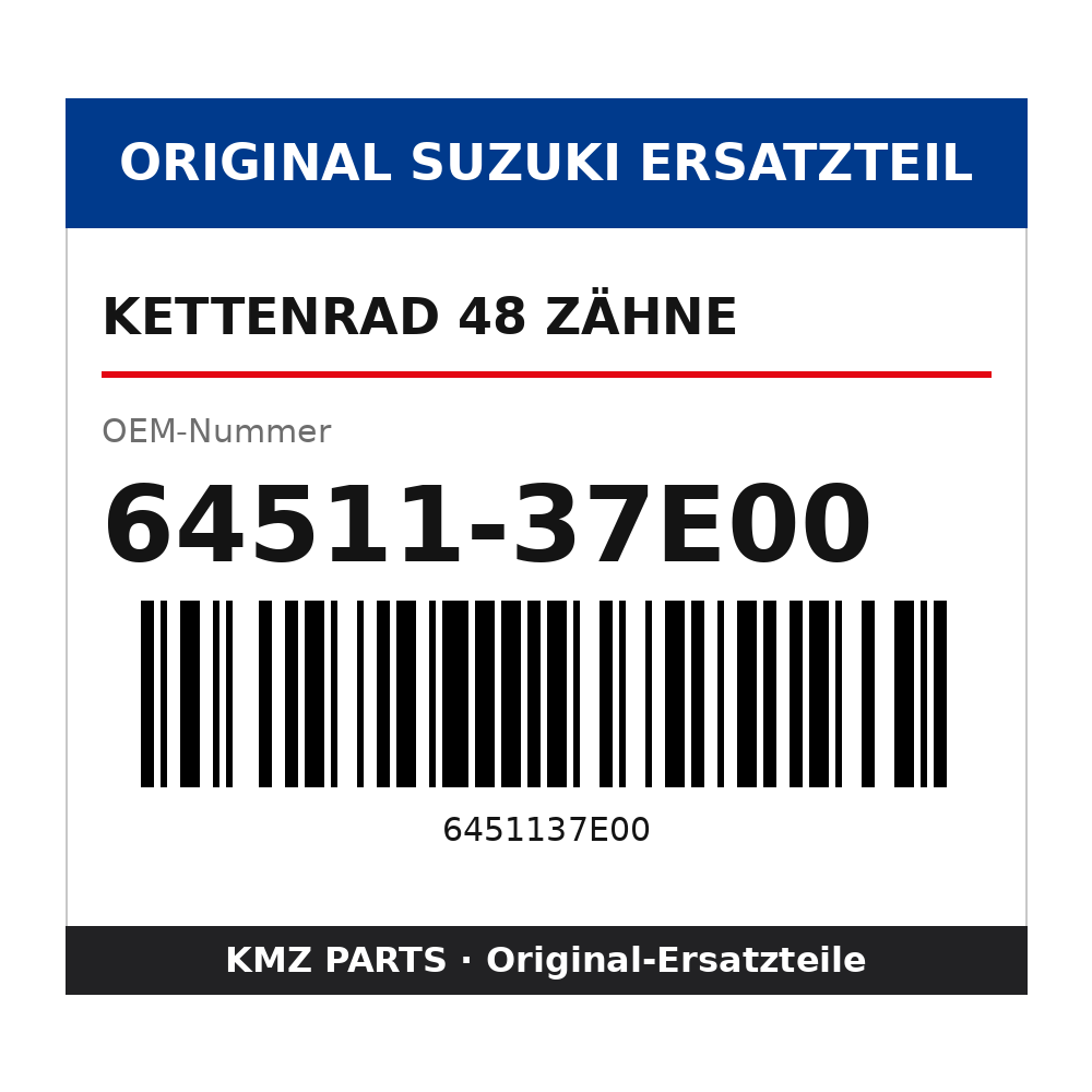 Suzuki Kettenrad 48 Zähne 64511-37E00