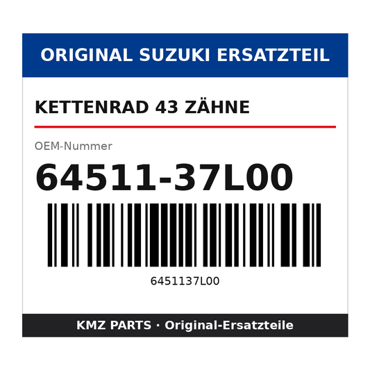 Suzuki Kettenrad 43 Zähne 64511-37L00