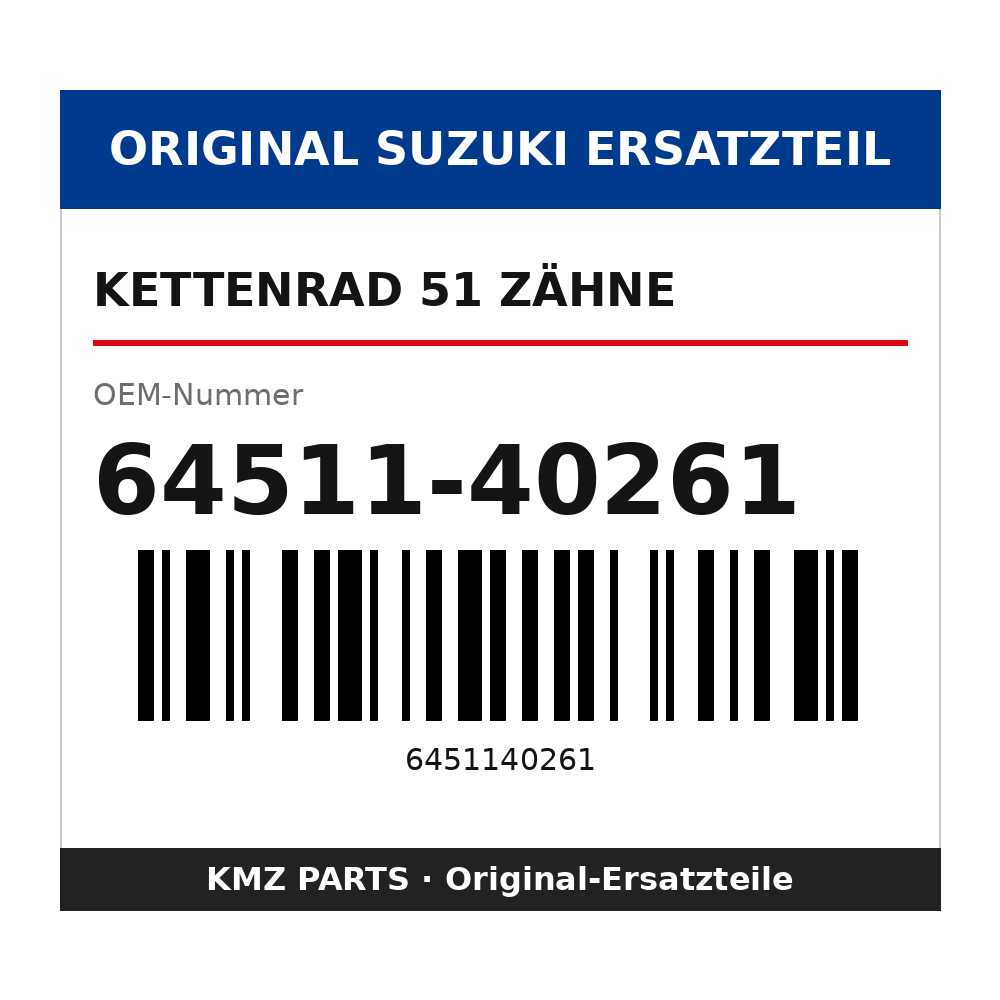 Suzuki Kettenrad 51 Zähne 64511-40261