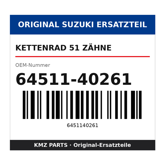 Suzuki Kettenrad 51 Zähne 64511-40261