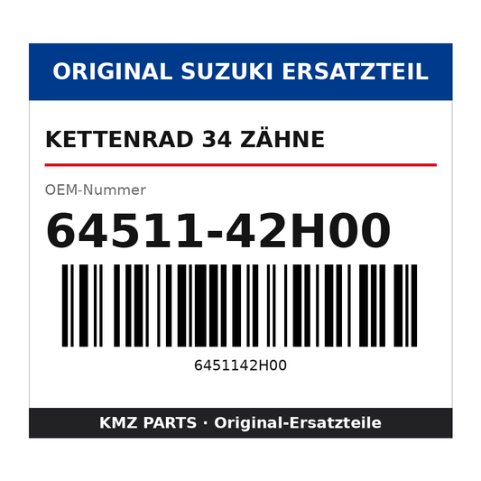Suzuki Kettenrad 34 Zähne 64511-42H00