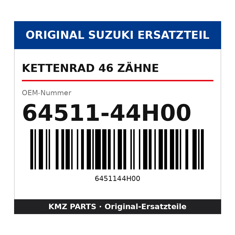 Suzuki Kettenrad 46 Zähne 64511-44H00