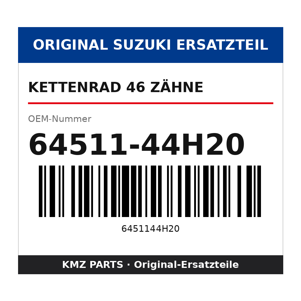 Suzuki Kettenrad 46 Zähne 64511-44H20