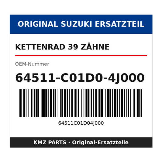 Suzuki Kettenrad 39 Zähne 64511-C01D0-4J000