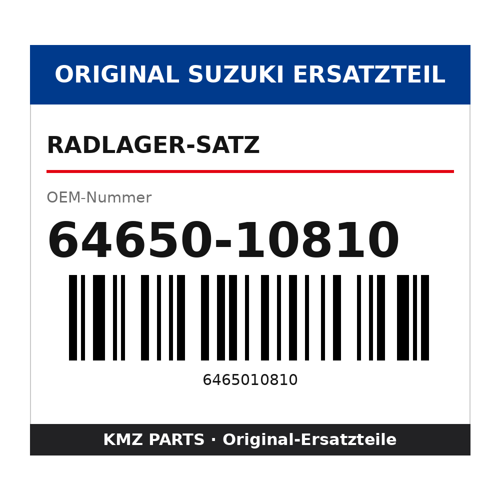 Suzuki Radlager-Satz 64650-10810