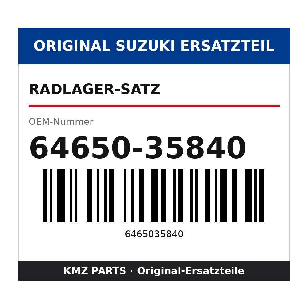 Suzuki Radlager-Satz 64650-35840