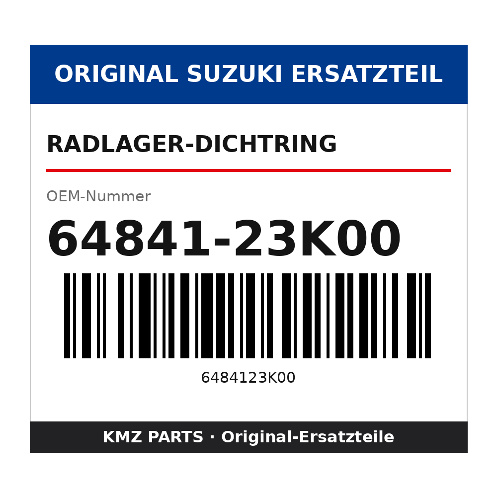 Suzuki Radlager-Dichtring 64841-23K00