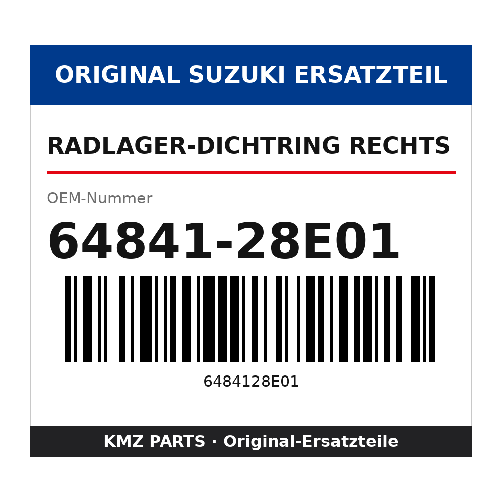 Suzuki Radlager-Dichtring rechts 64841-28E01