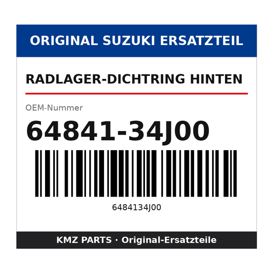 Suzuki Radlager-Dichtring hinten 64841-34J00