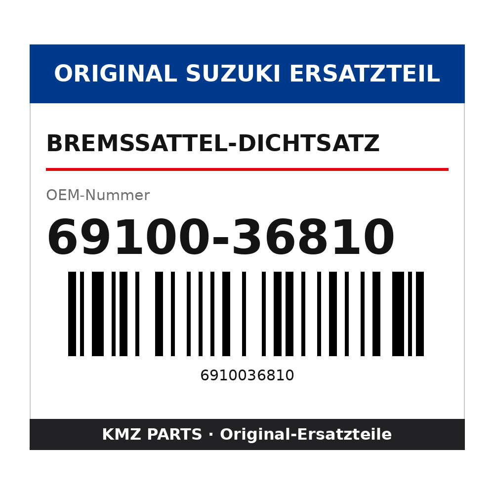 Suzuki Bremssattel-Dichtsatz 69100-36810