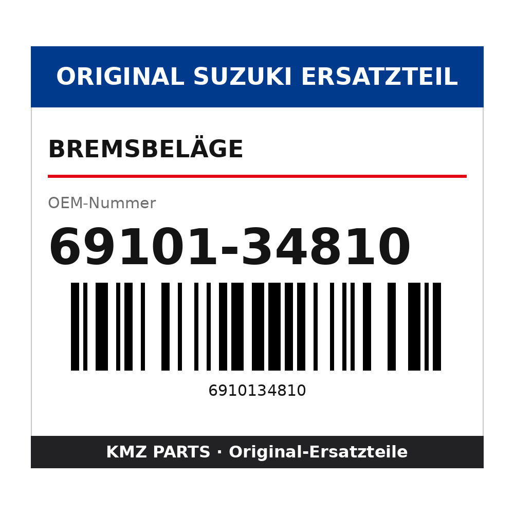 Suzuki Bremsbeläge 69101-34810