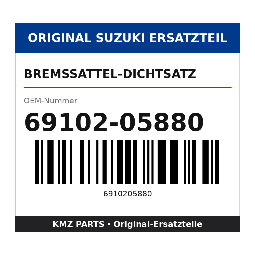 Suzuki Bremssattel-Dichtsatz 69102-05880