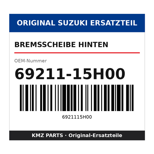 Suzuki Bremsscheibe hinten 69211-15H00