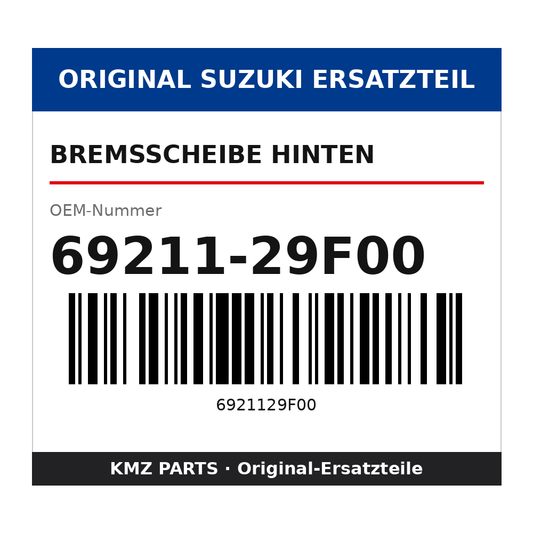 Suzuki Bremsscheibe hinten 69211-29F00