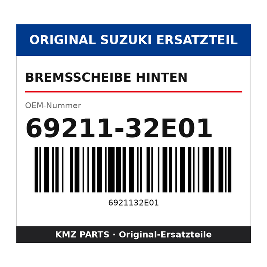 Suzuki Bremsscheibe hinten 69211-32E01