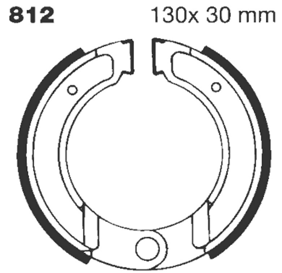 Bremsbacken EBC 812 G